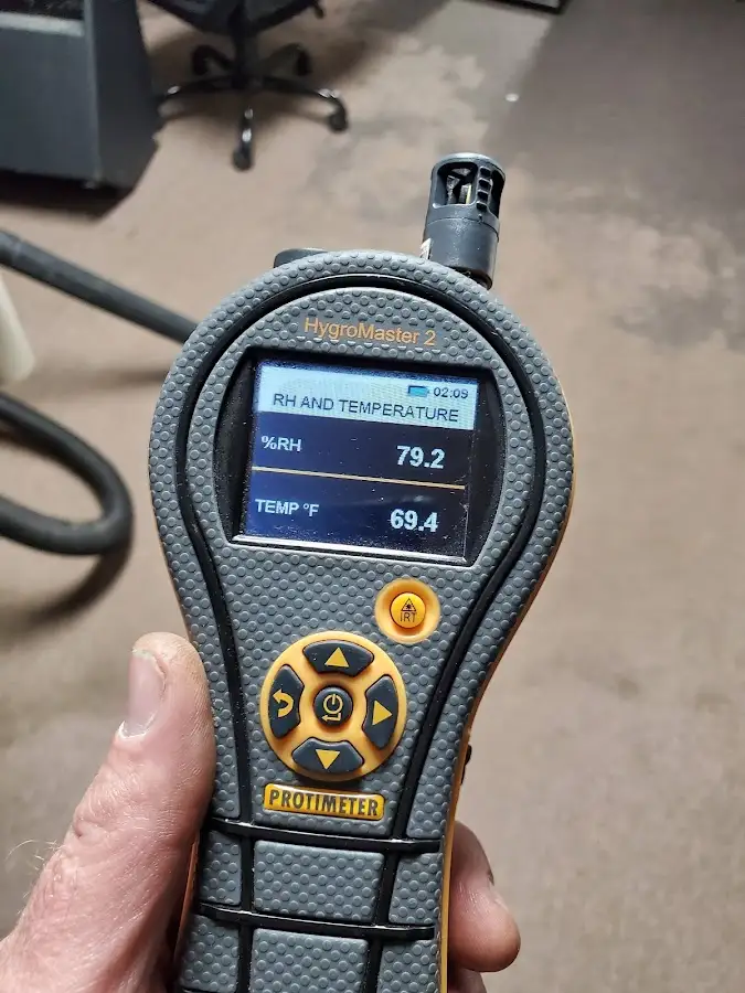 Moisture meter humidity assessment for Fire & Smoke Damage Restoration in Marvin